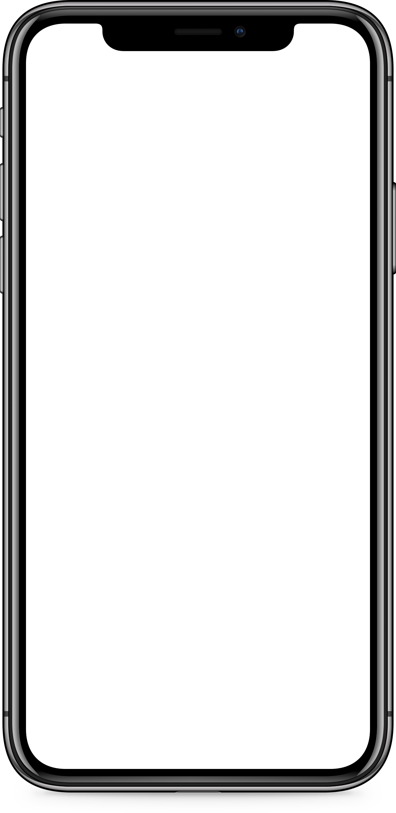 An image of the iPhone X in Space Gray