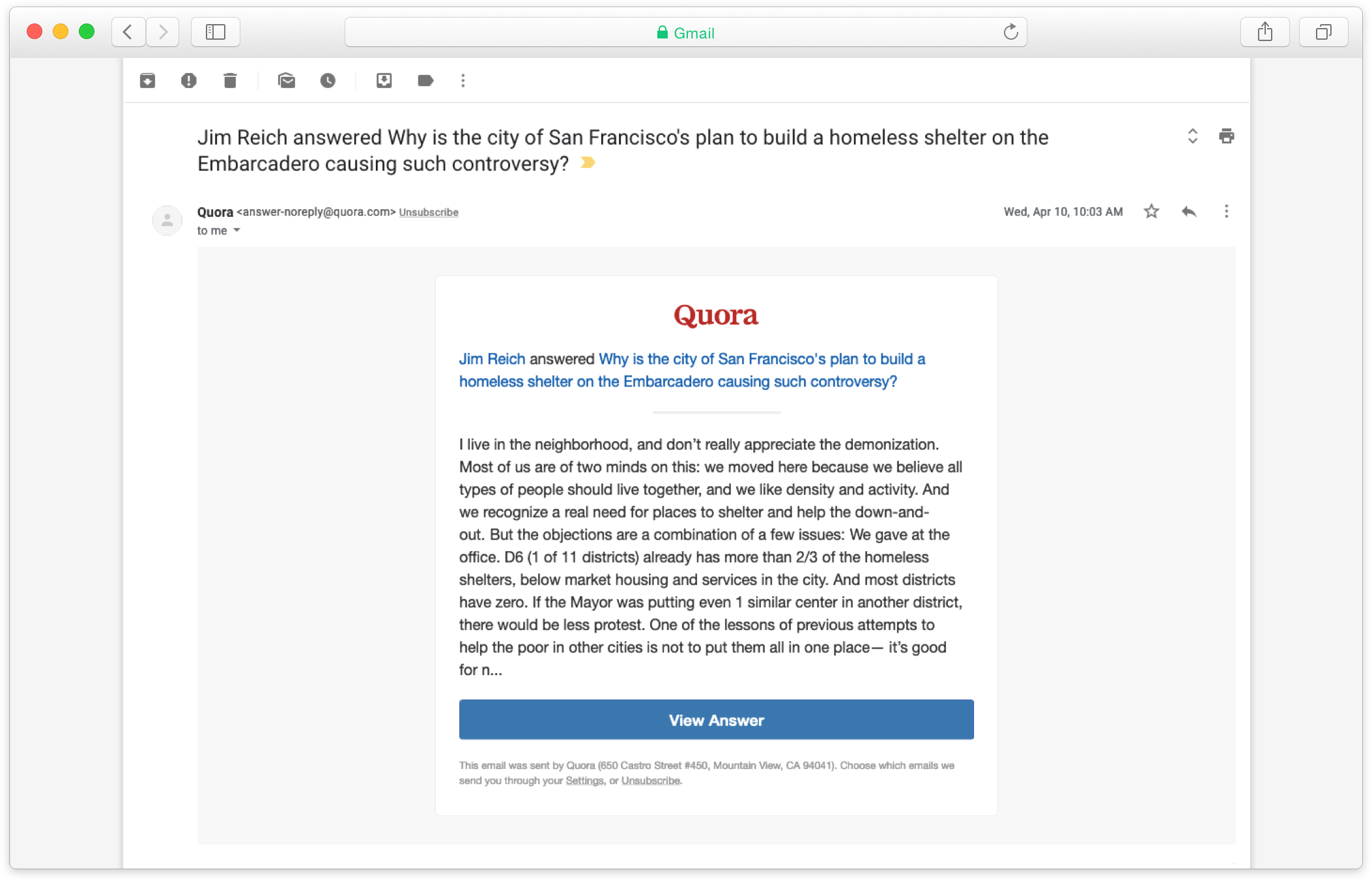 An image of a detailed desktop conversation screen for Quora Messages.